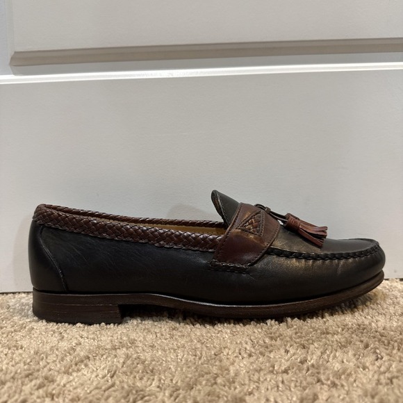 Allen Edmonds Other - Allen Edmonds Loafers Mens Size 10.5 D Black Brown Maxfield Tassel Leather